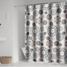 Mandala print 130g polyester waterproof shower curtain